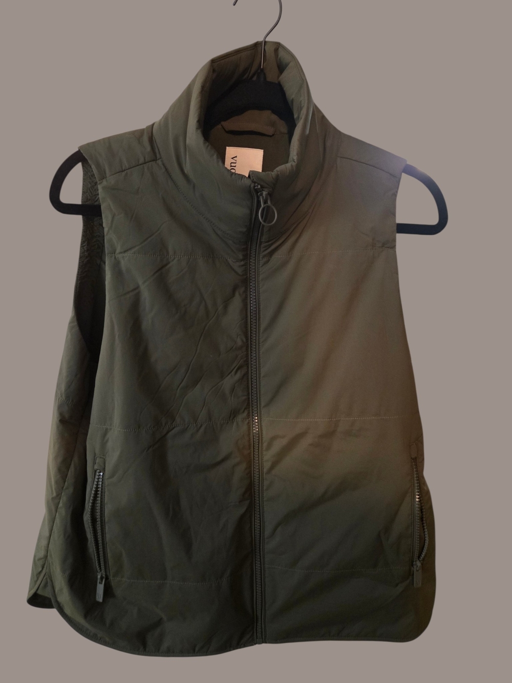 Vuori Olive Green Canyon Zip Vest*Worn Once*
